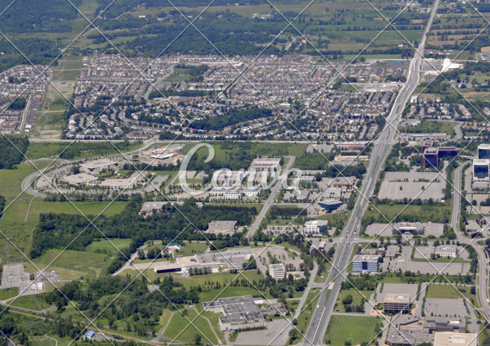 Homes and community scenery in Kanata, Ottawa